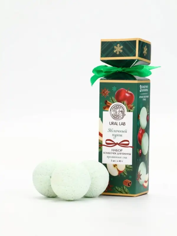 URAL LAB Арома Саунд Набор бомбочек в подарочной упаковке URAL LAB Арома Саунд Набор бомбочек в подарочной упаковке "Ароматы праздника", 12 шт
