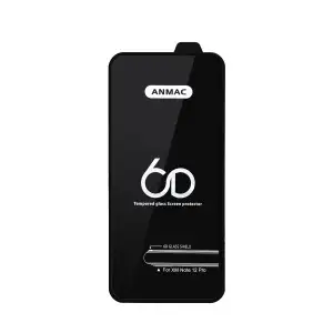 Защитное стекло для Xiaom Redmi Note 12 Pro Anmac 6D Black без упаковки Арт. 1137435 (10 шт./уп.)