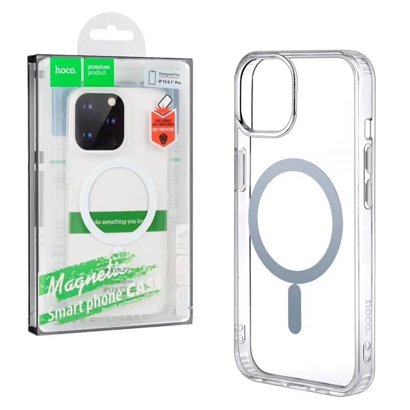 Чехол для iPhone 13 Pro Hoco TPU прозрачный MagSafe