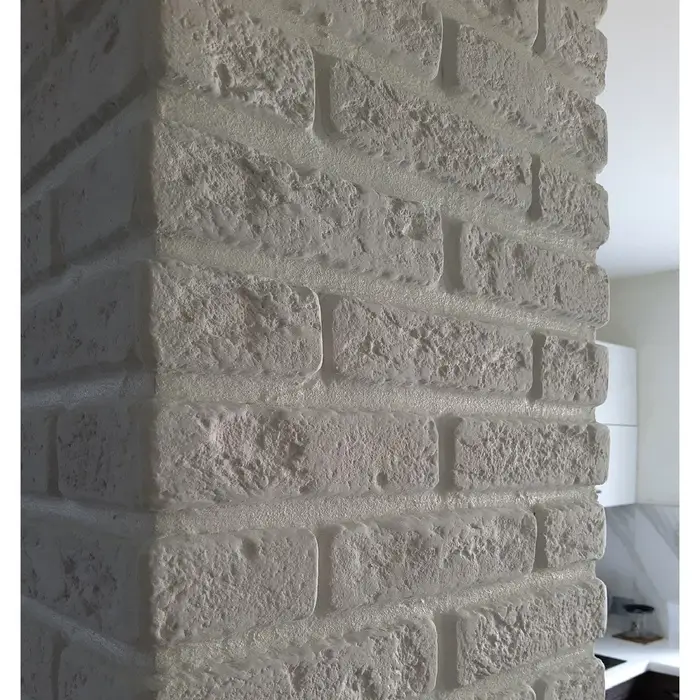 Гипсовая плитка усиленная &laquo;Барселона&raquo;, цвет белый, 1 м&sup2;