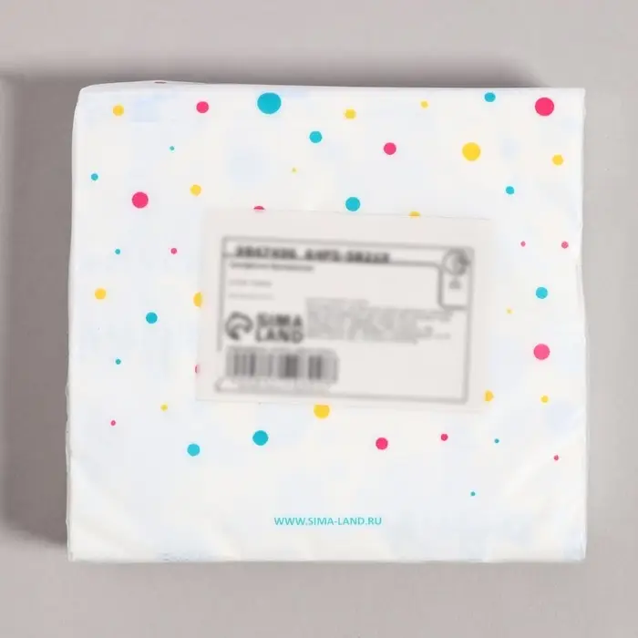 Салфетки бумажные «1 годик», 60 шт. в пакете, трёхслойные