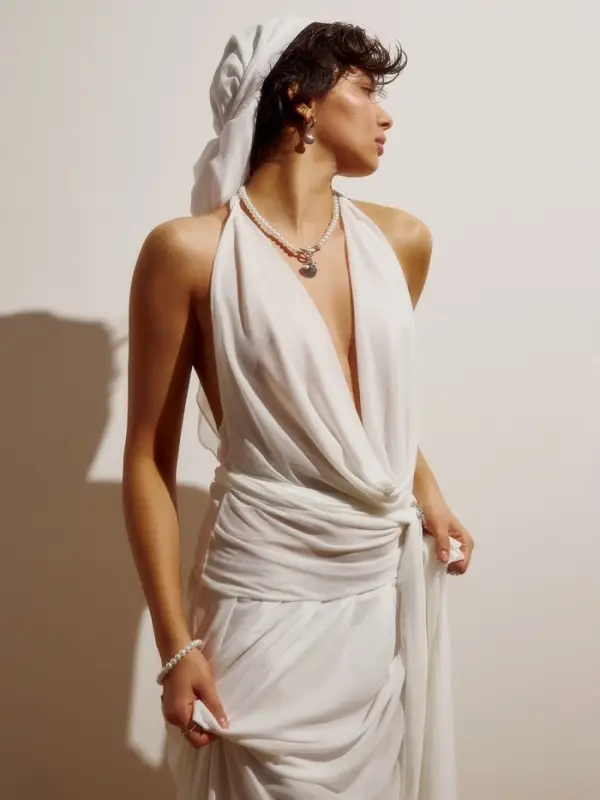 Набор 2 предмета: бусы. браслет &laquo;Жемчуг. Ракушка вонголе&raquo;, L=18/42 см, №8, белый в серебре