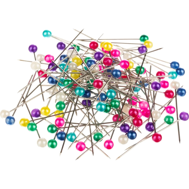 Булавки для пробковых досок Глобус 30 мм 150 шт цвет ассорти, пласт.бокс