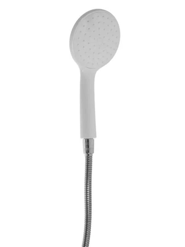 Смеситель для ванны ZEIN Z3415, картридж 35 мм, с душевым набором, цинк, белый/хром