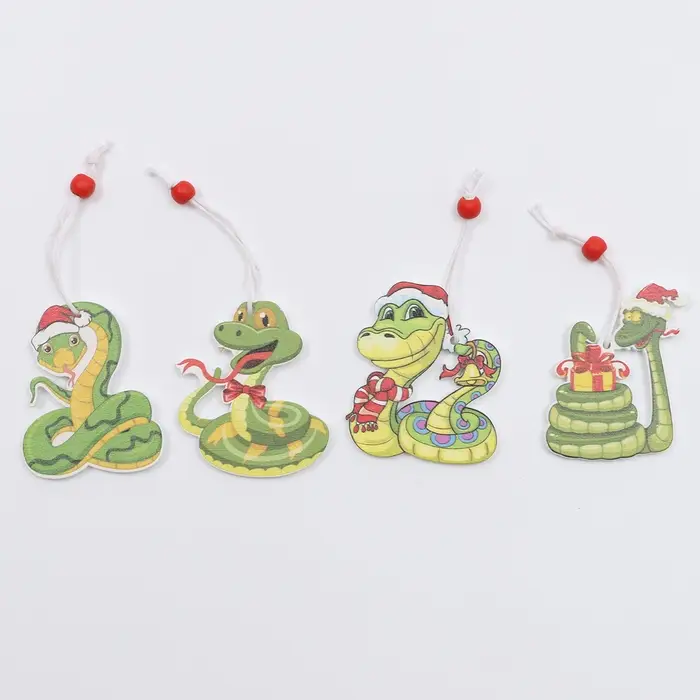 Елочные игрушки &laquo;Змея&raquo;, в деревянной подарочной упаковке, 12 шт.