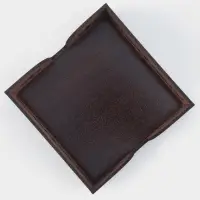 Салфетница Доляна &laquo;Мокко&raquo;, 12.3&times;12.3 см, с салфетками, дерево, коричневая