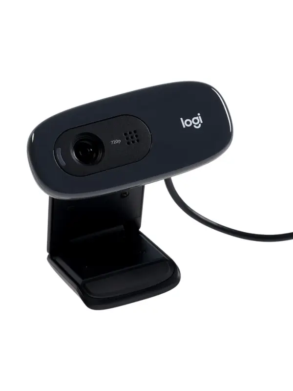 Веб-камера Logitech C270, 1 Мп, 1280&times;720, USB, микрофон, шумоподавление, 1.5 м, чёрная