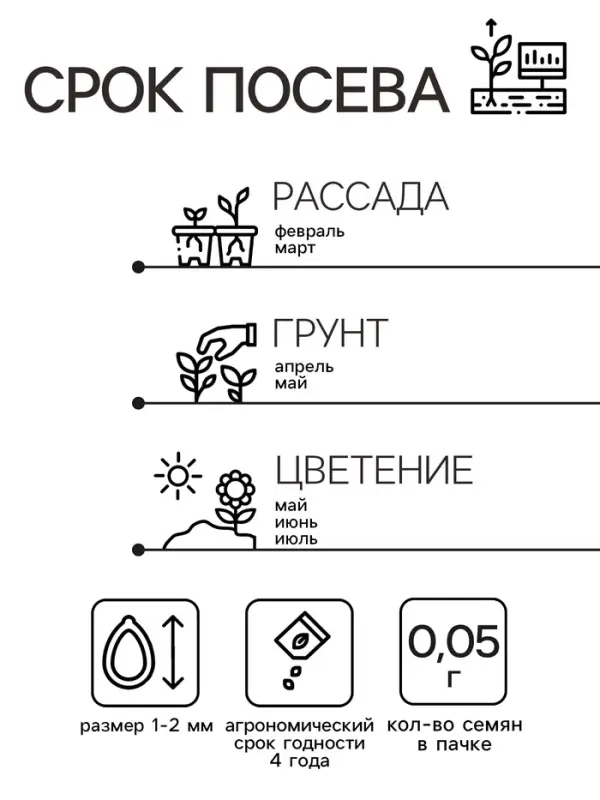 Семена цветов Обриета гибридная &laquo;Голубой каскад&raquo;, 0.03 г, многолетник, &laquo;Семена Алтая&raquo;