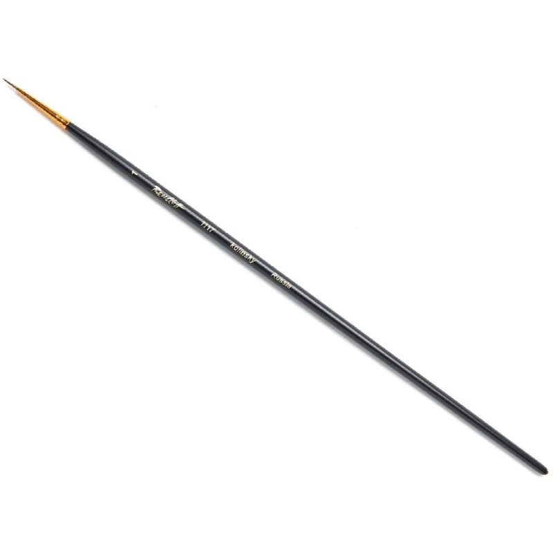 Кисть художеств. Roubloff колонок,мягкая,круглая, №1,корот.ручка,ЖК1-01,07Ж