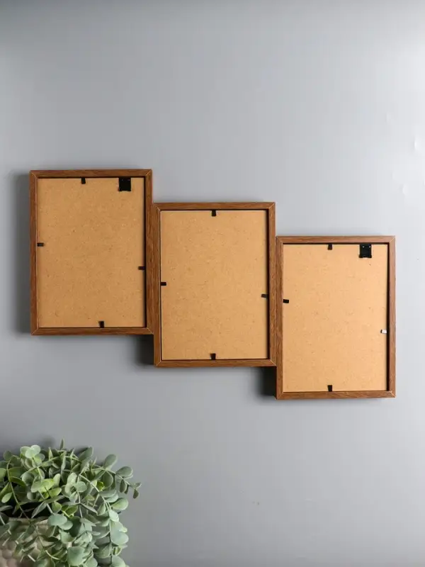 Фоторамка МДФ, стекло на 3 фото 13х18 "Корица" 27,5х44,5х2,2 см