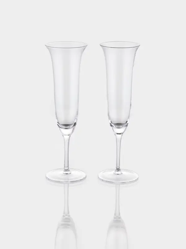 Набор бокалов для шампанского Набор бокалов для шампанского "Френч" 2 шт, 7,3х24 см, прозрачные