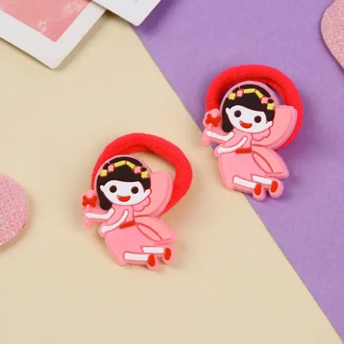 Резинка для волос  Резинка для волос "Крошка" (набор 2 шт) девочка принцесска ,3 см ,розовый