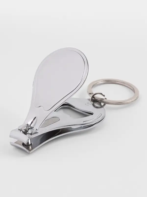 Кусачки книпсер маникюрные, на брелоке, с пилкой, с открывашкой, 6.5 см