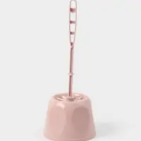 Ёршик для унитаза &laquo;Блеск. Стандарт&raquo;, 15&times;15&times;39 см, с подставкой, розовый