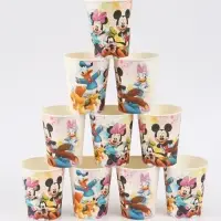 Посуда одноразовая бумажная на 10 персон: стаканы, тарелки, скатерть, Друзья