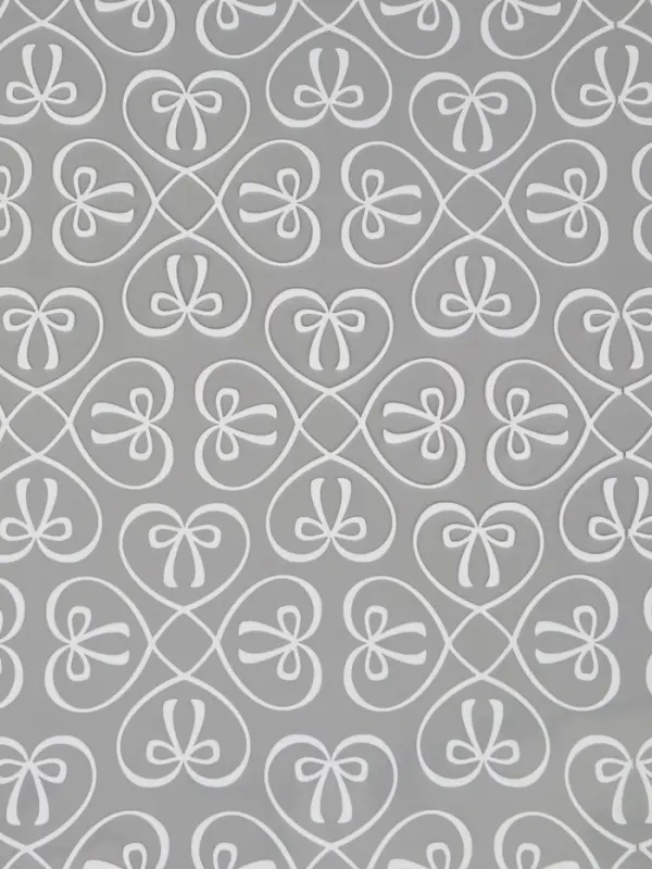 Пленка для цветов "Бантики", белая, 0,6 х 9.3&plusmn;5% м, 40 мкм, 200 гр