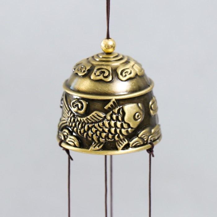 Музыка ветра металл Музыка ветра металл "Горлянка" 3 колокольчика 1 фигурка 46 см