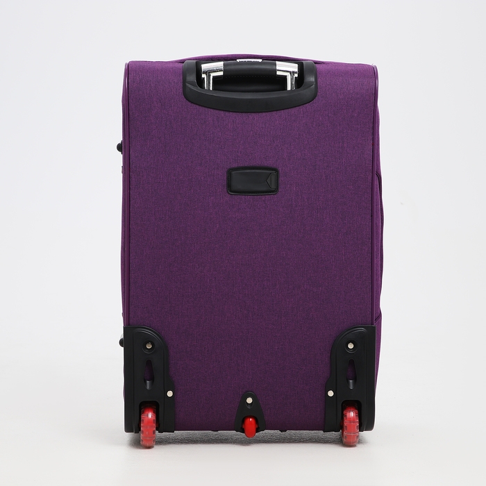 Чемодан средний 52 л (M), отдел на молнии, кодовый замок, с расширением, цвет фиолетовый Чемодан средний 52 л (M), отдел на молнии, кодовый замок, с расширением, цвет фиолетовый