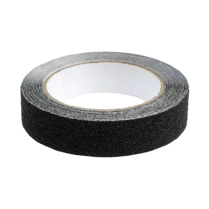 Лента клейкая ТУНДРА, противоскользящая, черная, 25 мм &times; 5 м