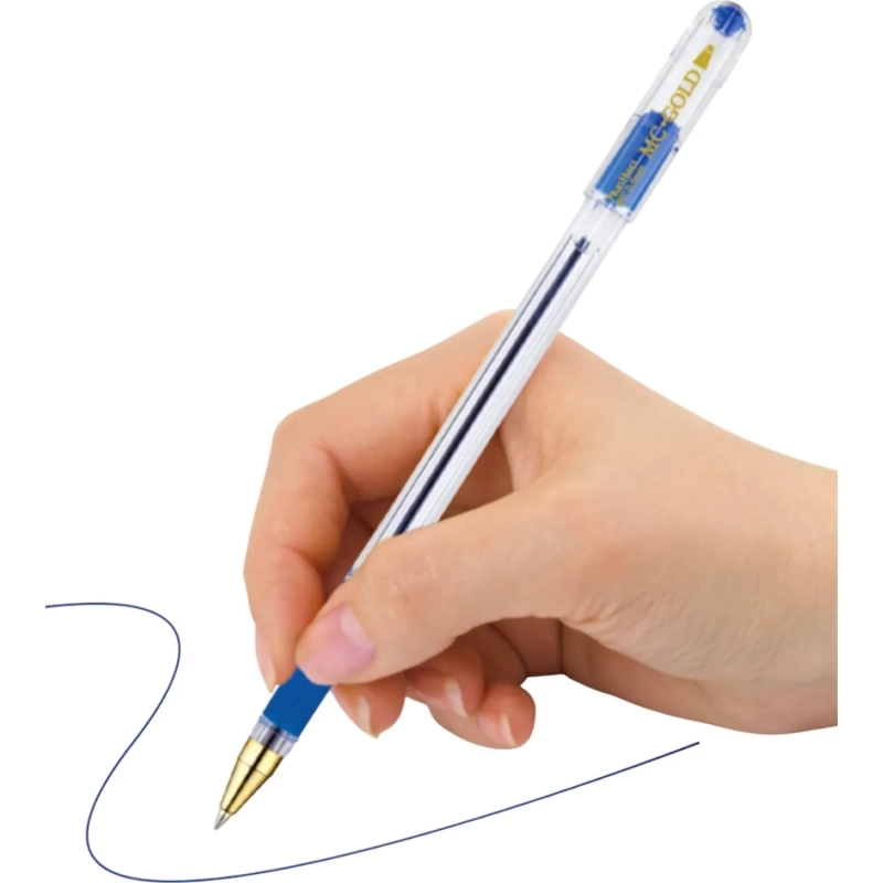 Ручка шариковая неавтомат. MunHwa MC Gold син,0,5мм,масл,манж 207858