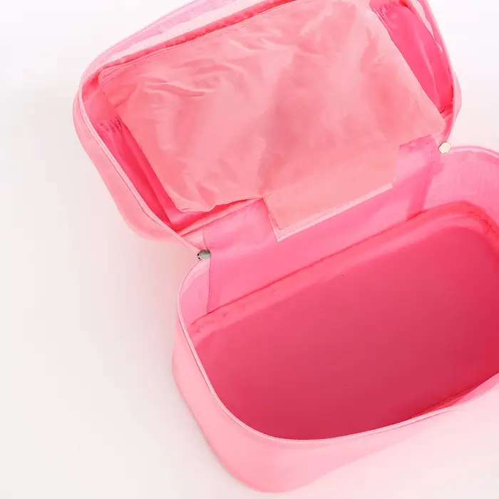 Косметичка на молнии, цвет розовый