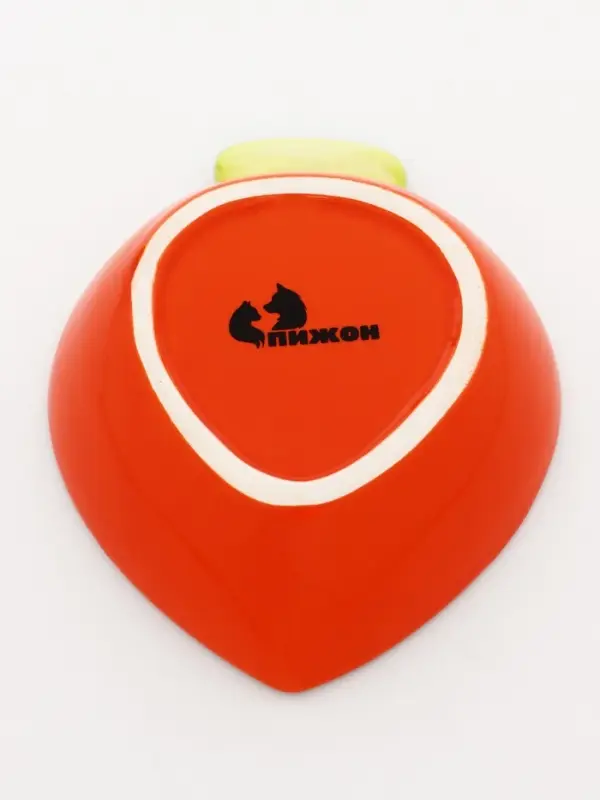 Миска &laquo;Морковь&raquo;, 30 мл, 10&times;13&times;3.8 см, керамика, оранжевая