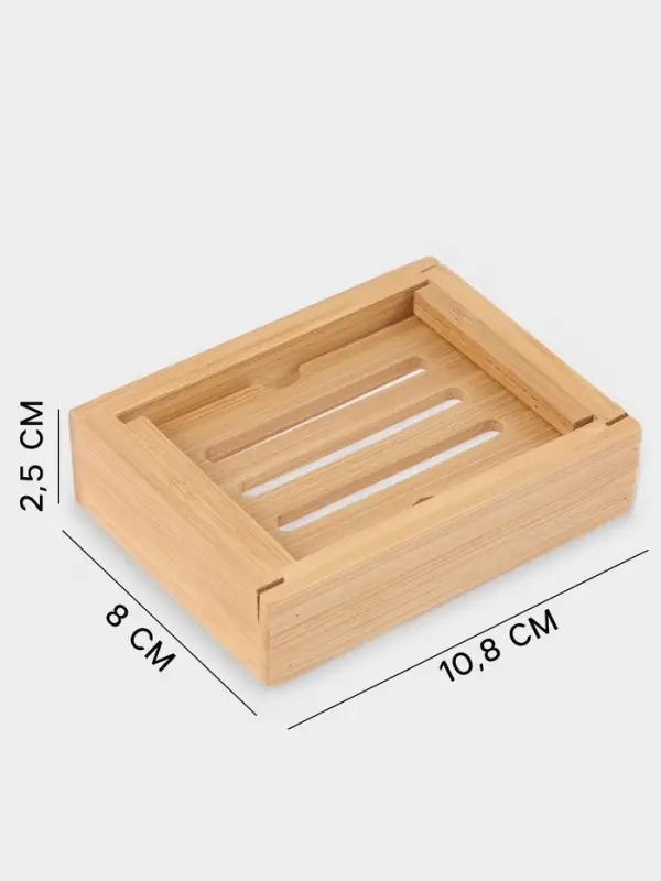 Набор аксессуаров для ванной SAVANNA BAMBOO, дозатор, стакан, мыльница