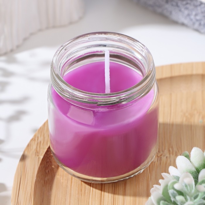 Свеча ароматическая в банке Свеча ароматическая в банке "Цветущая орхидея"