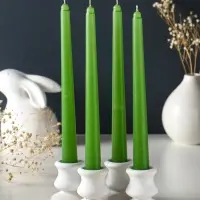 Свечи конические ароматизированные 2,2х24 см (набор 4 шт) 50 гр, 8 ч, ландыш