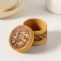 Шкатулка "Малютка" Рыбка А, 5х3 см, береста