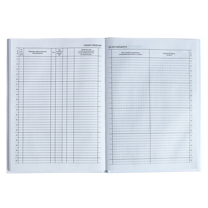 Классный журнал для 1-11 классов А4, 96 листов, твёрдая обложка, белый блок Классный журнал для 1-11 классов А4, 96 листов, твёрдая обложка, белый блок