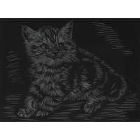 Гравюра набор для творчества Little ANIMALS Котенок британец, Гр-535