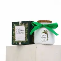 Ароматическая свеча в матовом стакане «С Новым годом», аромат хвойный лес