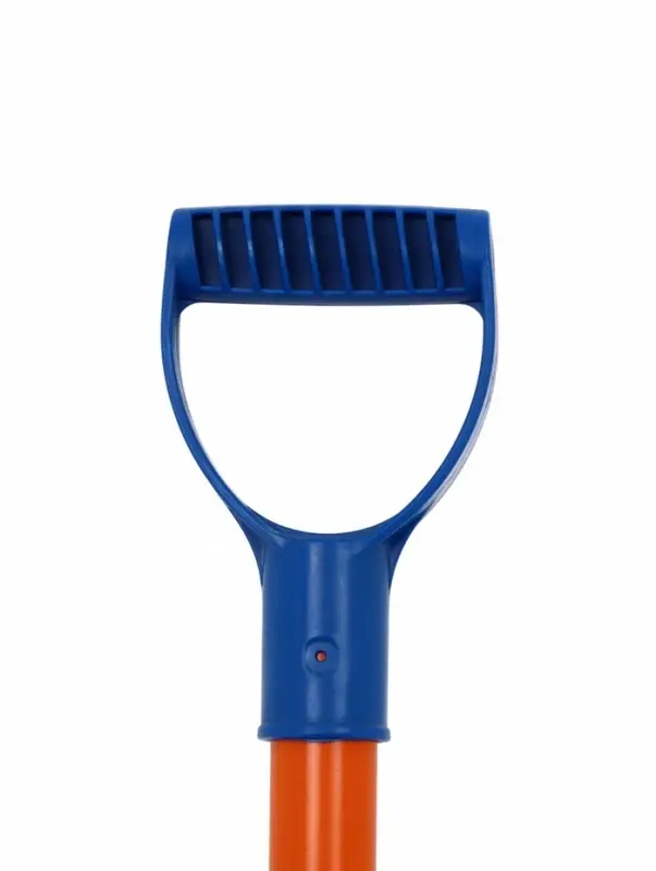 Лопата для уборки снега, автомобильная, пластиковый ковш 300&times;260 мм, оцинкованная планка, металлический черенок, с ручкой, Greengo