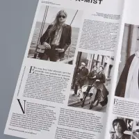 Пленка флористическая "Газета моды" 65мкм, серая, 50х57 &plusmn;1см