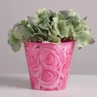 Кашпо для цветов «Розы», 0,8 л, 11 х 12 см Кашпо для цветов «Розы», 0,8 л, 11 х 12 см