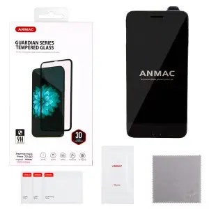 Защитное стекло для iPhone 7/8 Plus 3D ANMAC черное Арт. 1137120