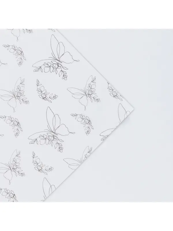 Бумага упаковочная тишью &laquo;Бабочки&raquo;, 50&times;70 см
