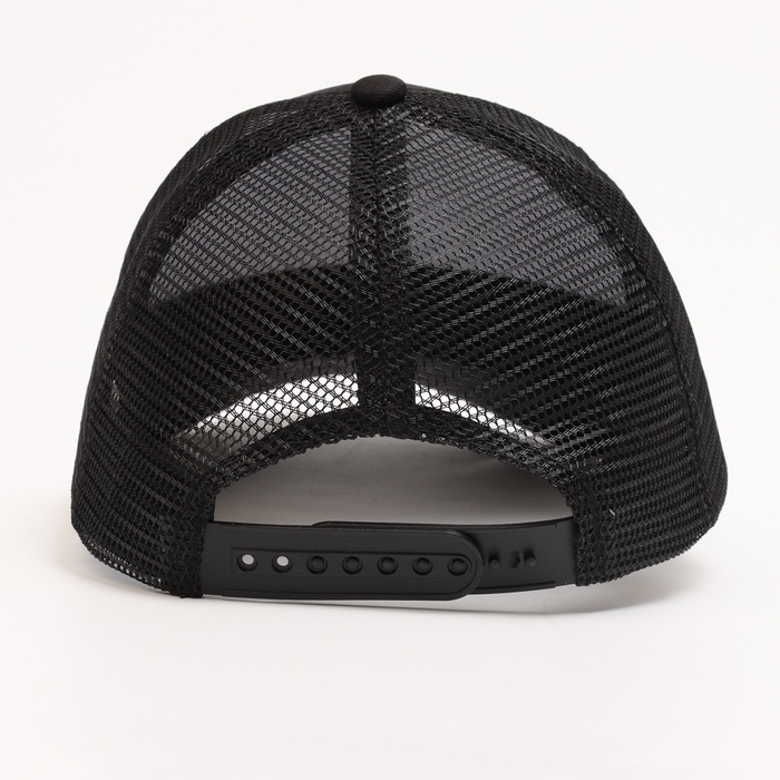 Кепка детская для мальчика с сеткой, цвет чёрный, р-р 54 Кепка детская для мальчика с сеткой, цвет чёрный, р-р 54