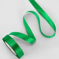 Лента атласная, 20 мм, 23&plusmn;1 м, зелёная №19