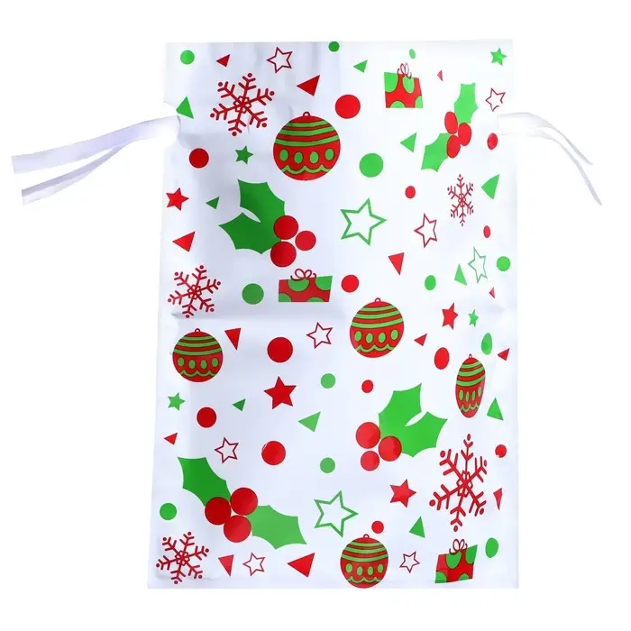 Пакет подарочный новогодний с завязками, &laquo;Ассорти&raquo;, 24&times;32 см