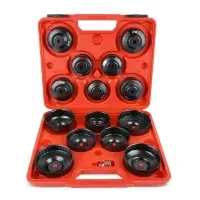 Набор съемников масляного фильтра тип "чашка" (65-100 мм) 15 пр. в кейсе AVS FWCS-15