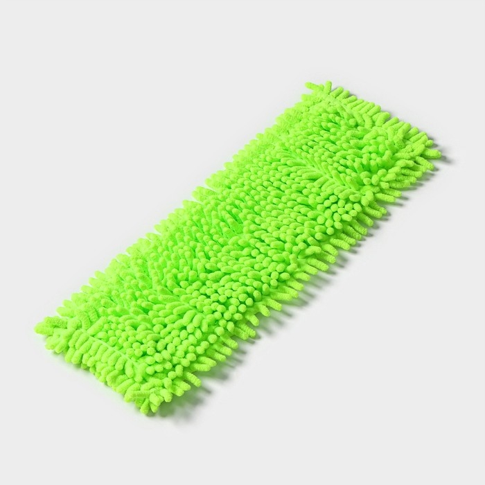 Насадка для плоской швабры Доляна, микрофибра букли, 43×13 см, цвет зелёный Насадка для плоской швабры Доляна, микрофибра букли, 43×13 см, цвет зелёный