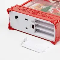 Светодиодная фигура &laquo;Упряжка&raquo; 5.5&times;14&times;19.5 см, от батареек 3хААА, музыка, USB, свечение тёплое белое