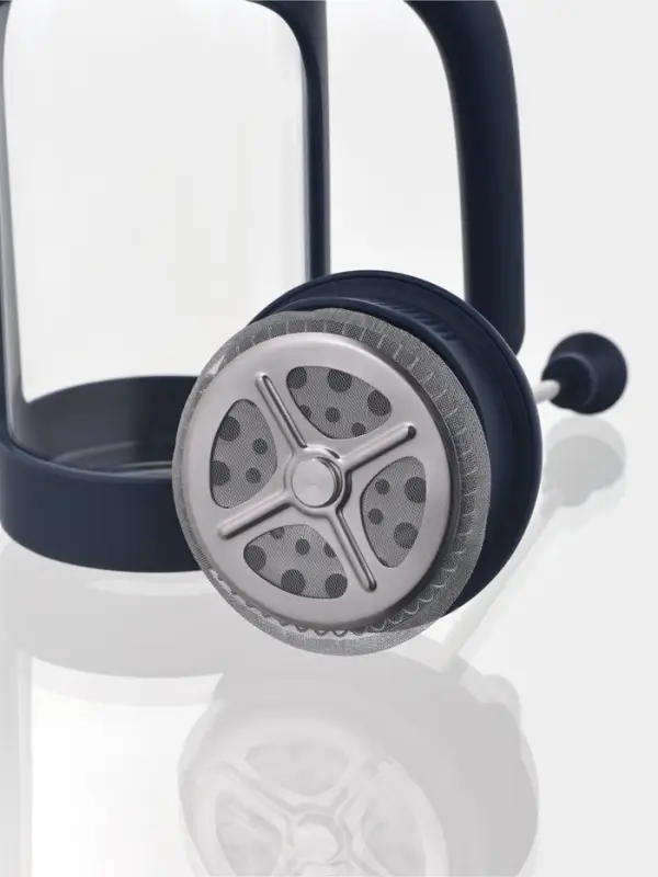 Заварочный чайник френч - пресс Magistro &laquo;Хельсинки&raquo;, 350 мл, стекло, тёмно-синий