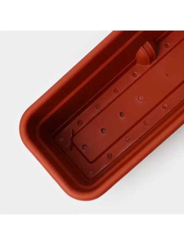 Ящик балконный для цветов, 12 л, 60 см, терракотовый