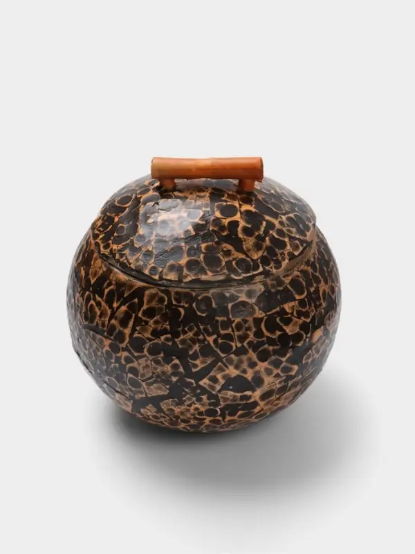Банка для сыпучих продуктов, 11&times;11&times;10 см, бамбук