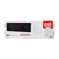 Клавиатура Smartbuy ONE 250, проводная, мембранная, 104 клавиши, USB, с подсветкой,чёрная