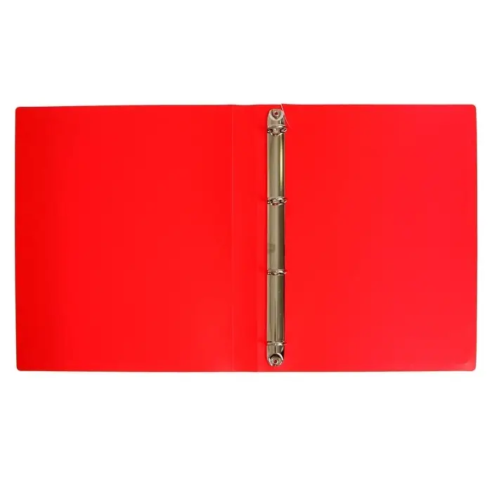 Папка на 4 кольцах А4, Calligrata, 25 мм, 500 мкм, красная
