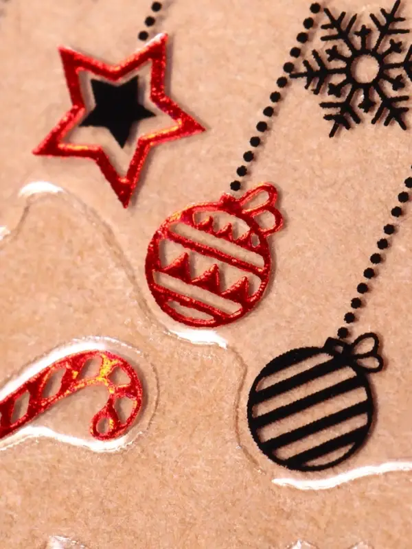 Наклейки для ногтей «Счастливого Рождества», фольгированные, разноцветные Наклейки для ногтей «Счастливого Рождества», фольгированные, разноцветные